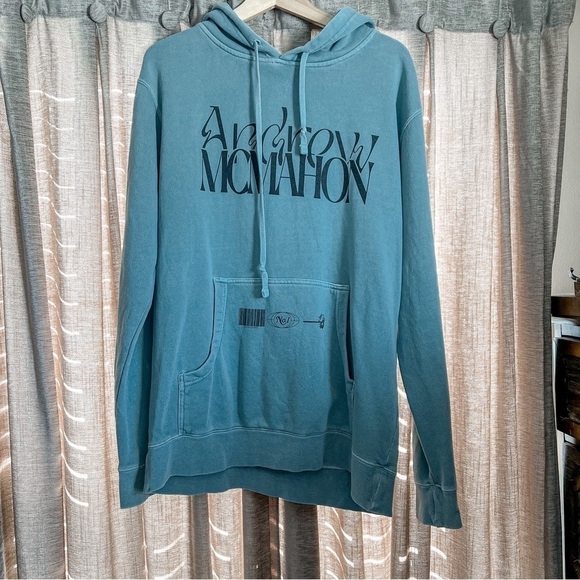 Andrew McMahon and the Wilderness Green Band Hooded Sweatshirt Size Medium - Picture 3 of 13